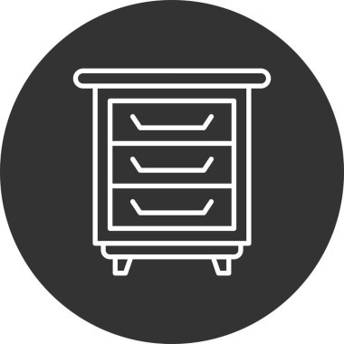 Bedside Table Creative Icons Desig