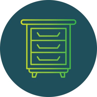 Bedside Table Creative Icons Desig