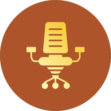 Desk Chair Creative Icons Desig
