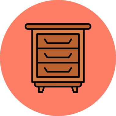 Bedside Table Creative Icons Desig