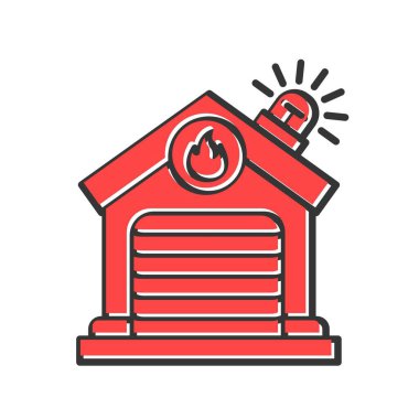 Fire Department Creative Icons Desig