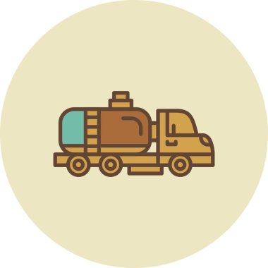  Tanker Truck Creative Icons Desig