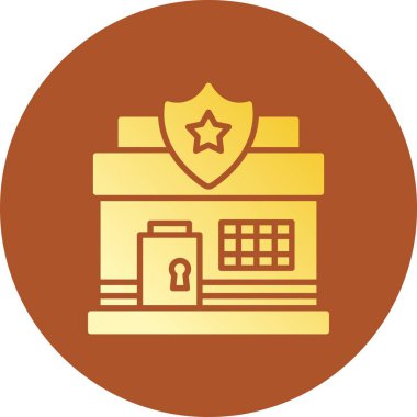  Police Station Creative Icons Desig