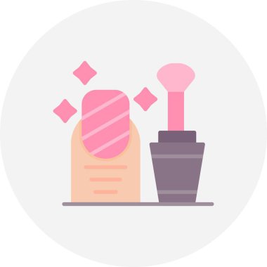 Nail Polish Creative Icons Desig