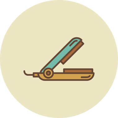  Hair Straightener Creative Icons Desig
