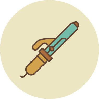 Curling Iron Creative Icons Desig