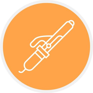 Curling Iron Creative Icons Desig