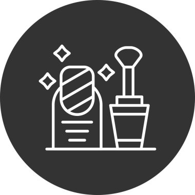 Nail Polish Creative Icons Desig