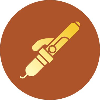 Curling Iron Creative Icons Desig