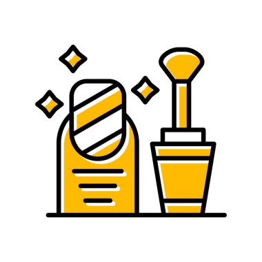 Nail Polish Creative Icons Desig