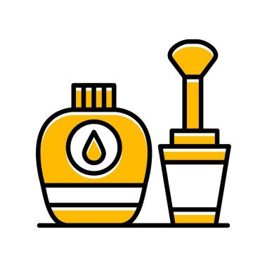 Nail Polish Creative Icons Desig