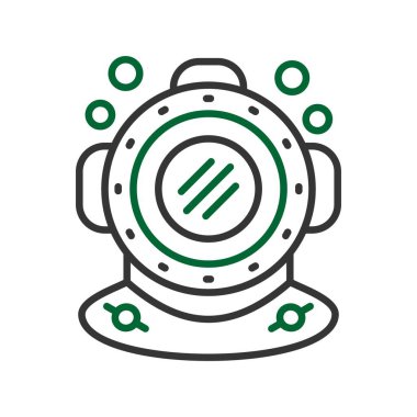 Diving Helmet Creative Icons Desig