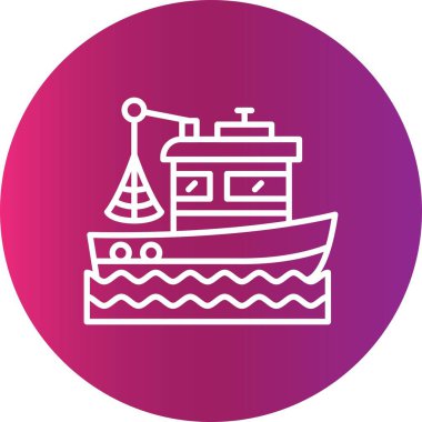  Fishing Boat Creative Icons Desig
