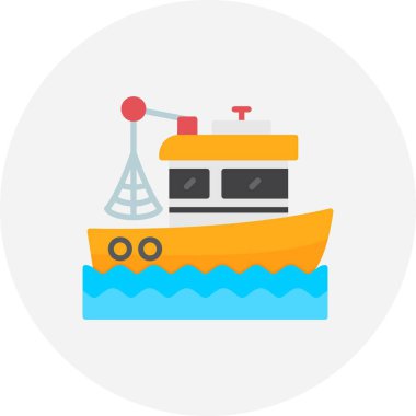  Fishing Boat Creative Icons Desig