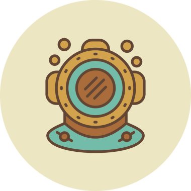 Diving Helmet Creative Icons Desig