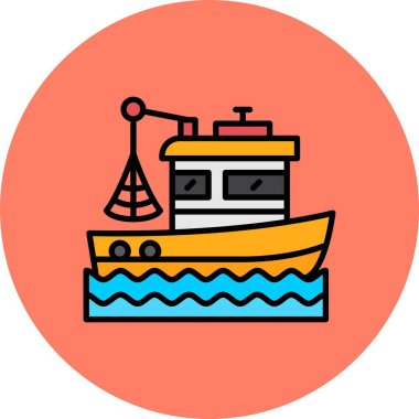  Fishing Boat Creative Icons Desig