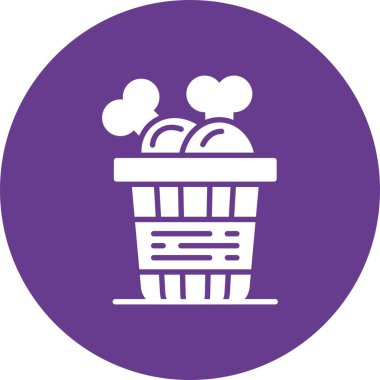 Fried Chicken Creative Icons Desig