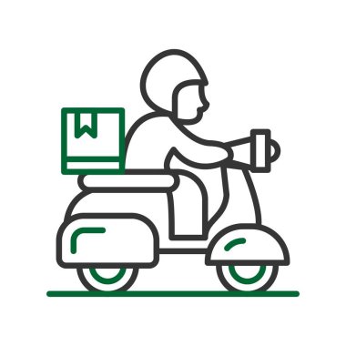 Delivery Bike Creative Icons Desig
