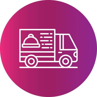 Delivery Van Creative Icons Desig