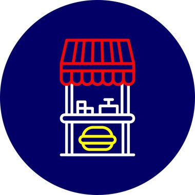 Food Stand Creative Icons Desig