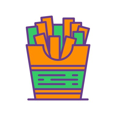  French Fries Creative Icons Desig