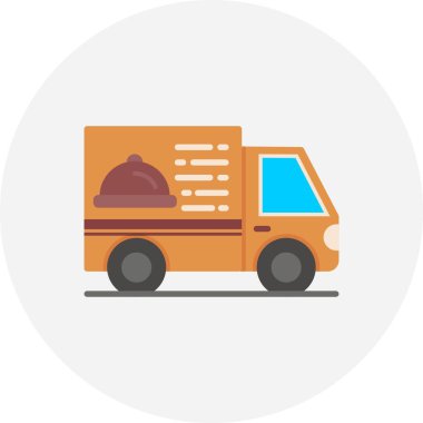 Delivery Van Creative Icons Desig