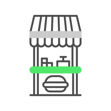 Food Stand Creative Icons Desig