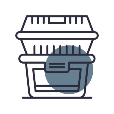 Food Container Creative Icons Desig