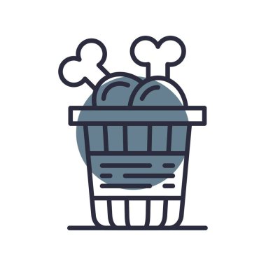 Fried Chicken Creative Icons Desig