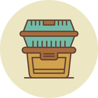Food Container Creative Icons Desig