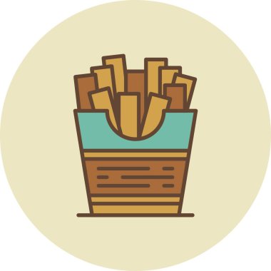  French Fries Creative Icons Desig