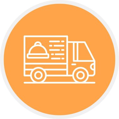 Delivery Van Creative Icons Desig