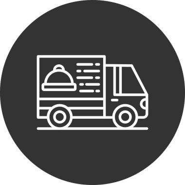 Delivery Van Creative Icons Desig