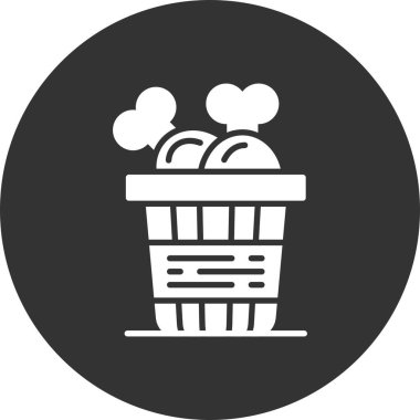 Fried Chicken Creative Icons Desig