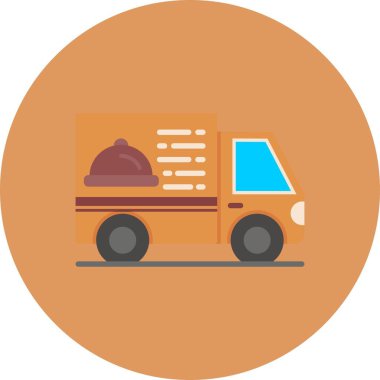 Delivery Van Creative Icons Desig