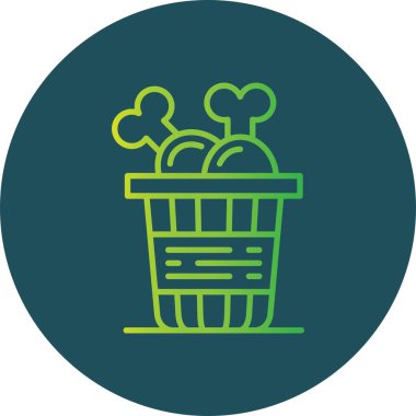 Fried Chicken Creative Icons Desig