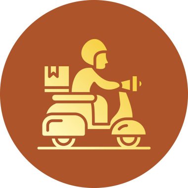 Delivery Bike Creative Icons Desig