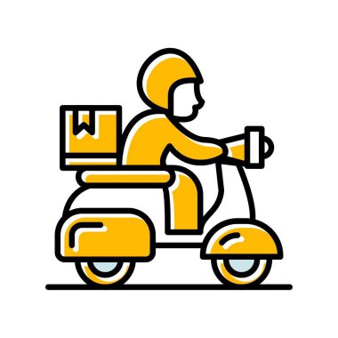 Delivery Bike Creative Icons Desig