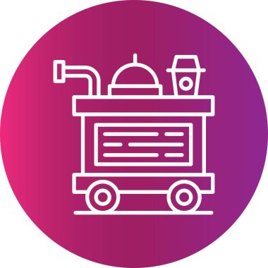 Food Trolley Creative Icons Desig