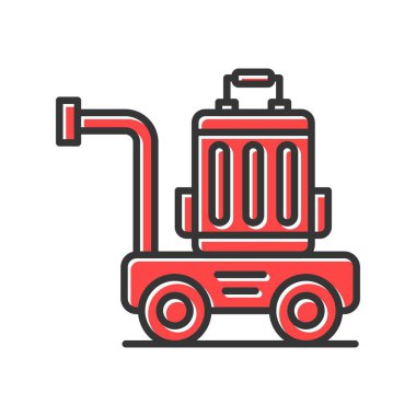 Luggage Cart Creative Icons Desig