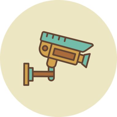  CCTV Kamera Yaratıcı Simgeler Tasarımı