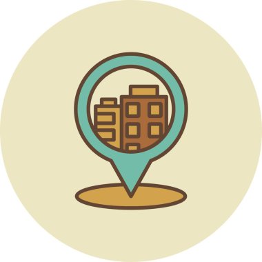 Hotel Location Creative Icons Desig