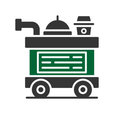 Food Trolley Creative Icons Desig