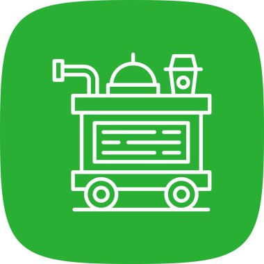 Food Trolley Creative Icons Desig