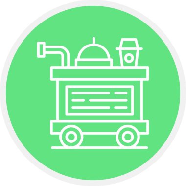 Food Trolley Creative Icons Desig