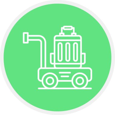 Luggage Cart Creative Icons Desig
