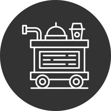 Food Trolley Creative Icons Desig