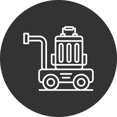 Luggage Cart Creative Icons Desig