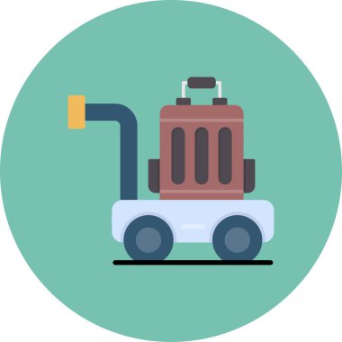 Luggage Cart Creative Icons Desig