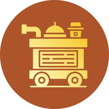 Food Trolley Creative Icons Desig